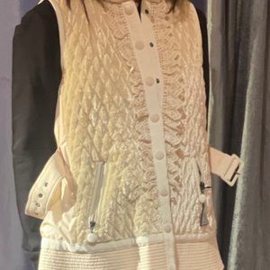 New MONCLER Marianne Down Velvet Lace Belted